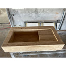 HANDCRAFTED CUSTOM TRAVERTINE SINK - 4 (TR-078)