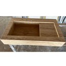 HANDCRAFTED CUSTOM TRAVERTINE SINK - 4 (TR-078)