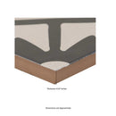 Tahari 8x8 matte porcelain field tile  msi collection NTAH8X8 product shot measure view 2