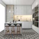 Tahari 8x8 matte porcelain field tile  msi collection NTAH8X8 room shot kitchen view 2