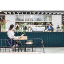 Tahiti blue beveled 2.5x8 glossy glass blue subway tile SMOT-GL-T-TAHBLU2.5X8 Product shot resturant wall view