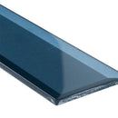 Tahiti blue beveled 2.5x8 glossy glass blue subway tile SMOT-GL-T-TAHBLU2.5X8 product shot profile view