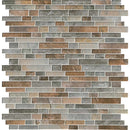 Taos interlocking 11.73X12.83 glass mesh mounted mosaic tile SMOT-GLSIL-TAOS8MM product shot multiple tiles top view
