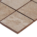 Tempest natural 12x12 glazed ceramic mesh mounted mosaic tile NTEMNAT2X2 product shot profile view