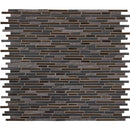 Titan interlocking 12X12 porcelain and stone mesh mounted mosaic tile SMOT-SPIL-TI8MM product shot multiple tiles top view
