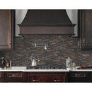 Titan interlocking 12X12 porcelain and stone mesh mounted mosaic tile SMOT-SPIL-TI8MM product shot wall view