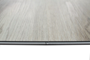SPC Vinyl Rigid Core 7" Width 60" RL, 6mm Thick, 1.5mm IXPE Toned Ash Fidelis Floors - Mazzia Collection Product shoot tile edge view
