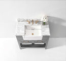 Hayley Bathroom Vanity with Sink and Carrara White Marble Top Cabinet Set Villohome