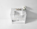 Hayley Bathroom Vanity with Sink and Carrara White Marble Top Cabinet Set Villohome