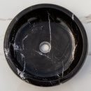 Toros Black Marble Above Vanity Bathroom Vessel Sink Polished (D)16" (H)5" top view