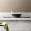 Toros Black special design marble above-counter sink YED1234 polished D20 D16 H6 application photo