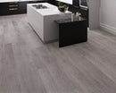 SPC Vinyl Rigid Core 7" Width 60" RL, 7mm Thick, 1.5mm IXPE Tranquil Grey Meraki Floors - Mazzia Collection Product shoot Kitchen view 2