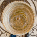 Traonyx Travertine Onyx Natural Stone Vessel Sink (D)16" (H)6"