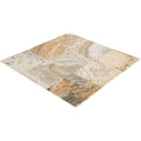 Traonyx travertine tiles honed 18x18 TONYX18x18H 9 tiles angle view