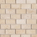 Travertine Mosaic Tile Tuscany Ivory Subway Tile 2x4 10096593 product shot topview