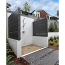 Travertine blend river rock 11.42X11.42 tumbled marble mesh mounted mosaic tile SMOT-PEB-TRAVBLND product shot out door view