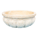 Troia Light Travertine Natural Stone Pumpkin Shape Above Vanity Bathroom Vessel Sink product shot