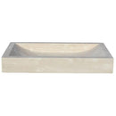 Handcrafted Travertine Rectangular Vessel Bathroom Sink Beige