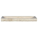 Light Travertine Vessel Sink Hand Split 16X48 Beige Bathroom Stone