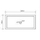 Light Travertine Vessel Sink Hand Split 16X48 Beige Bathroom Stone