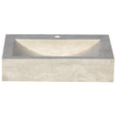 Light Beige Rectangular Travertine Natural Stone Bathroom Sink