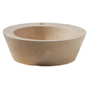 Troia Light Travertine Natural Stone Above Vanity Bathroom Vessel Sink (D)16" (H)6" product shot