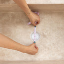 Troia Light Travertine Rectangular Farmhouse Kitchen Sink (W)18" (L)27.5" (H)7" drain hole measure view