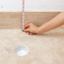Troia Light Travertine Rectangular Farmhouse Kitchen Sink (W)18" (L)27.5" (H)7" depth measure view