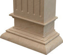 Troia light travertine hand-carved italian base W16xL16xH8 MEGCL05 product shot