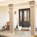 Troia light travertine hand-carved italian head W6xL16xH24 MEGCL05 installed entrance house