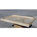 Light Travertine Rectangular Shower Base 32x48 - Honed Finish