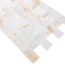 Troya Giallo Bianco White Marble Tile 12x24Polished angle multi