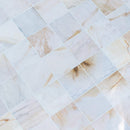 White Marble 12x12 polished Troya marble tile Giallo Bianco White 12x12 Polished angle multi
