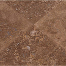 Tusany walnut 12 x 12 honed  filled travertine floor and wall tile TTWAL1212HF product shot multiple tiles top view