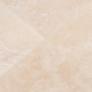 Tuscany beige 12x12 honed travertine floor and wall tile TTBEIG1212HF product shot multiple tiles top angle view