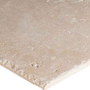 Tuscany beige pattern honed unfilled chipped travertine floor and wall tile TTBEIG PAT HUFC product shot profile view