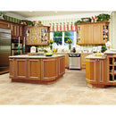 Tuscany classic 12 x 12 honed filled travertine floor and wall tile TTCLASLT1212HF product shot kitchen view