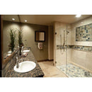 Tuscany classic 12 x 24 honed filled travertine floor and wall tile TTCLASLT1224HF product shot multiple tiles bath view