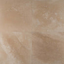 Tuscany ivory 18 x 18 honed filled travertine floor and wall tile TTIVORY1818HF product shot multiple tiles top view