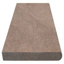 Tuscany walnut 12x24 brushed travertine eased edges coping LCOPTWAL1224HUFBR-EE product shot front view