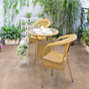 Tuscany walnut 16x24 travertine paver tile LPAVTWAL1624T product shot garden sitting view