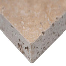 Tuscany walnut 16x24 travertine paver tile LPAVTWAL1624T product shot profile view