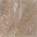 Tuscany walnut 16x24 travertine paver tile LPAVTWAL1624T product shot top tile view