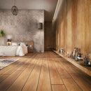Tuscany walnut pattern honed unfilled chipped travertine floor and wall tile TTWAL-PAT-HUFC product shot room view 