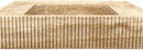 Tuscany Walnut Travertine Wall-mount Bathroom Vanity Sink Ribbed Textured Front