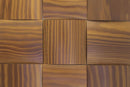 US Pine Big Straw Thermowood Mesh-mounted Mosaic Wall Tile 986006 top view closeup