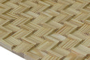 US Pine Infinity Mesh-mounted Wood Mosaic Wall Tile 988004 angle view
