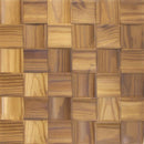US Pine Prolate 2x2 Thermowood Mesh-mounted Mosaic Wall Tile 986008 top view2