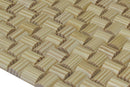 US Pine Straw Mesh-mounted wood Mosaic Wall Tile 988007 angle closeup view