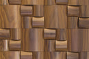 US Pine Straw Pattern Thermowood Mesh-mounted Mosaic Wall Tile 986007 top view